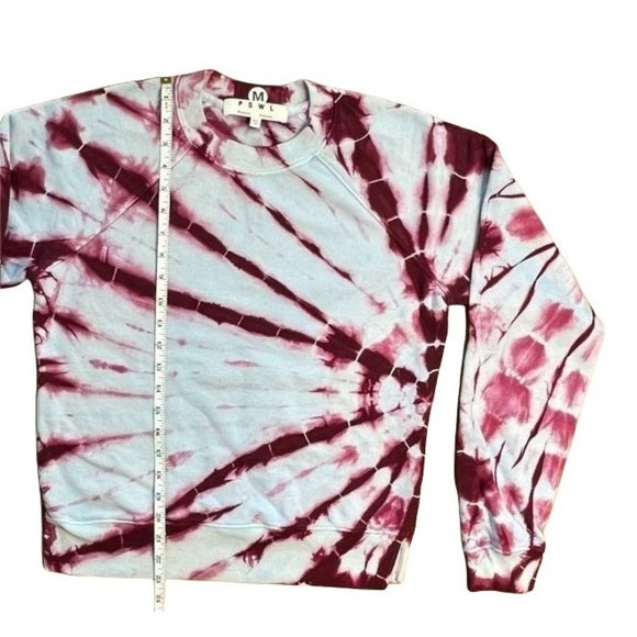 WOMENS PROENZA SCHOULER WHITE LABEL CREWNECK SWEATSHIRT BLUE & BURGUNDY … - Picture 9 of 12